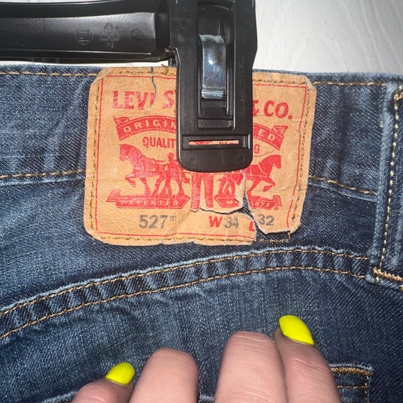 Men's Levi’s 527 Blue Jeans - Picture 3 of 4